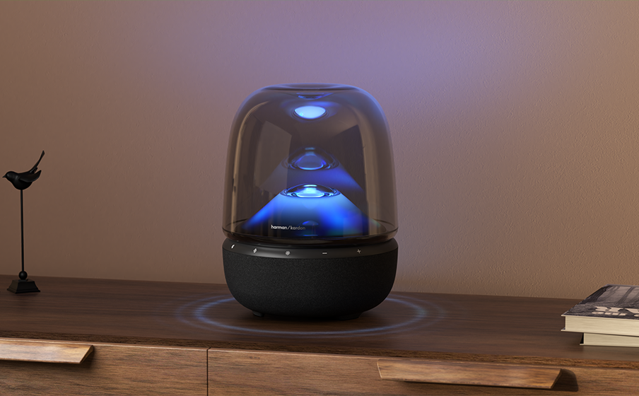 Harman kardon AURA STUDIO [ブルー] Harman Kardon Aura Studio 5 Bluetooth Premium Lighting Speaker _No