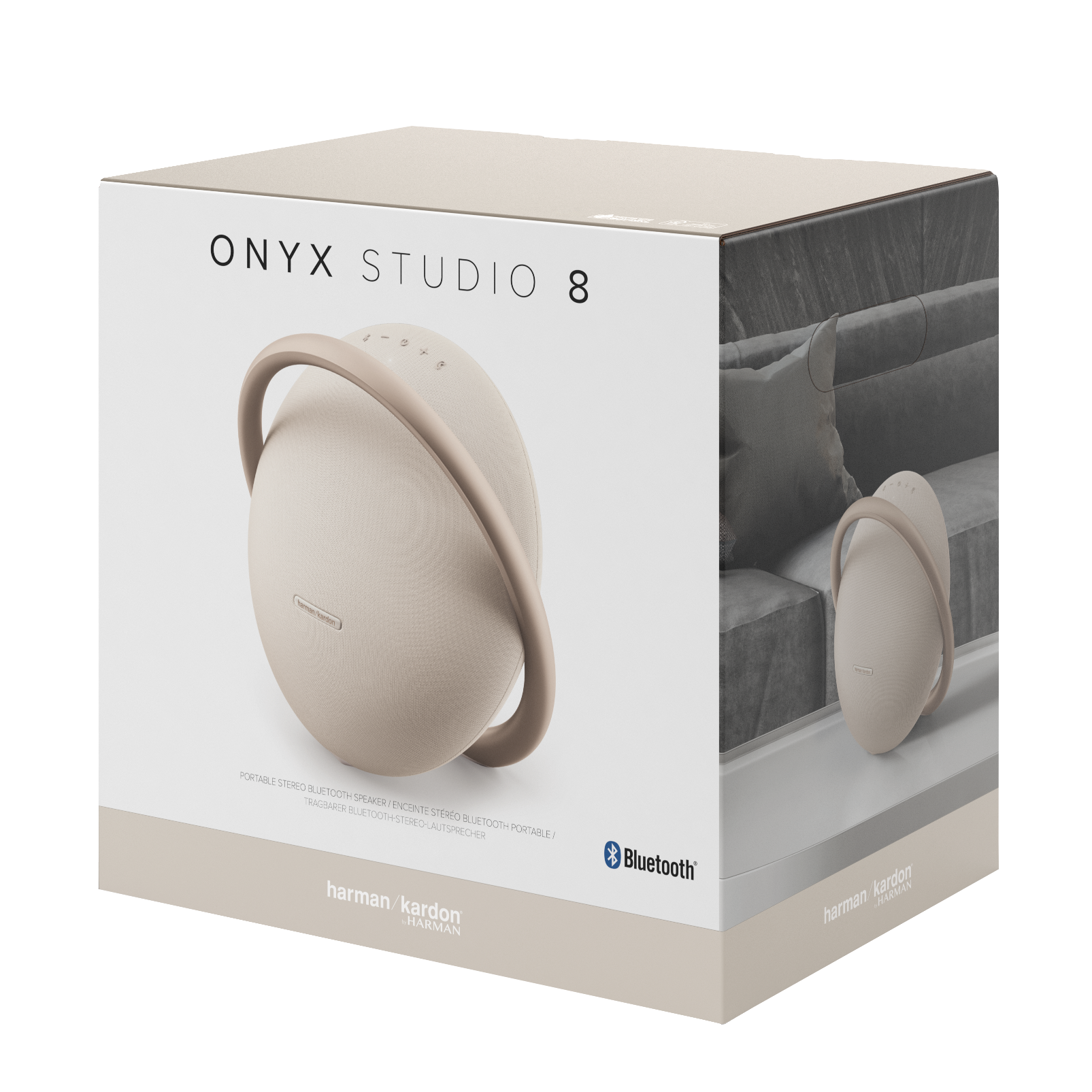 8 Studio Portable Bluetooth Onyx stereo Kardon Harman speaker |